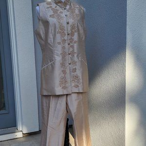 Vintage Kay Unger Silk Pant Suit